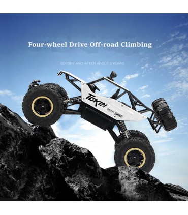 Детски джип с дистанционно джъмбо размер 4х4 - СРЕБРИСТ