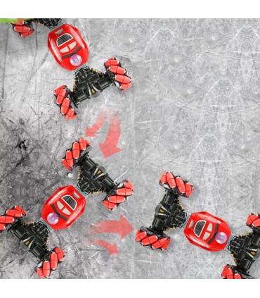 Кола трансформър с гривна за жестово управление 4WD - ЧЕРВЕН ЦВЯТ