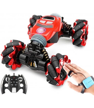 Кола трансформър с гривна за жестово управление 4WD - ЧЕРВЕН ЦВЯТ