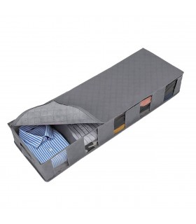 Θήκη Αποθήκευσης Ρούχων Γκρι με Χωρίσματα 5 Θέσεων 97x33x15cm