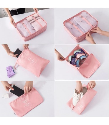 Комплект 8 броя органайзери за куфар за дрехи и козметика