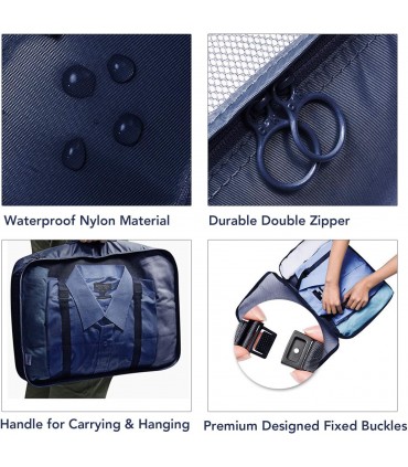 Комплект 8 броя органайзери за куфар за дрехи и козметика