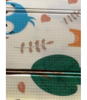 Сгъваемо детско килимче за игра, топлоизолиращо 180x200х1см - мече с хвърчило