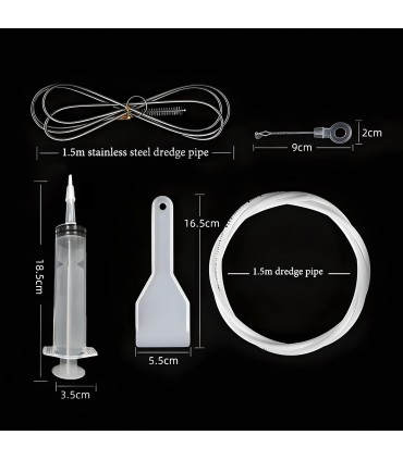 Комплект за почистване и източване на хладилник - 5 части