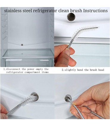 Комплект за почистване и източване на хладилник - 5 части