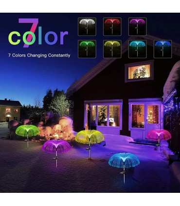 Цветна градинска лампа вендуза със соларен панел