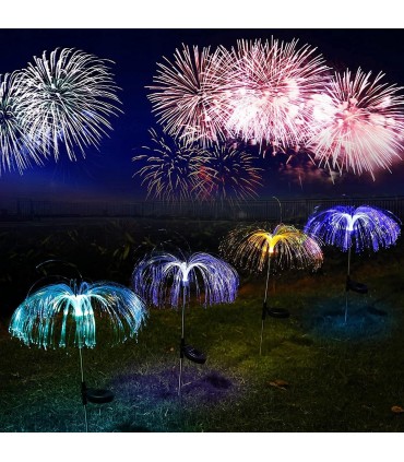 Цветна градинска лампа вендуза със соларен панел