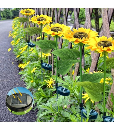 Соларна градинска лампа Слънчоглед