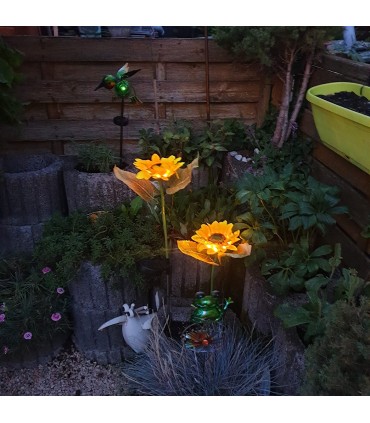 Соларна градинска лампа Слънчоглед