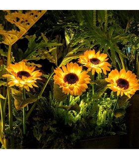 Соларна градинска лампа слънчоглед