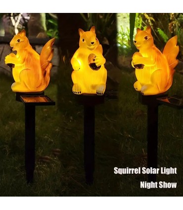 Декоративна градинска лампа със соларен панел Катерица