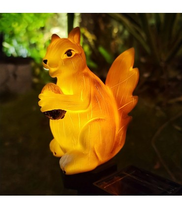 Декоративна градинска лампа със соларен панел Катерица