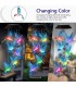 Соларни вятърни камбанки звънчета с цветни LED светлини - колибри