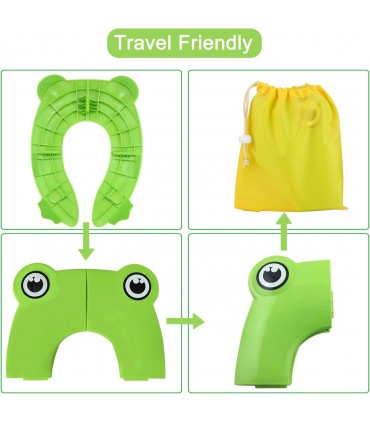 Сгъваем детски адаптер за тоалетна чиния - Жабка