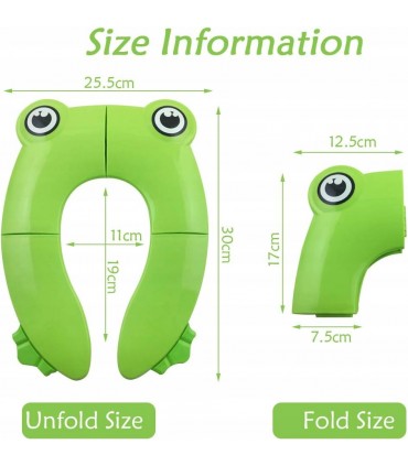 Сгъваема детска седалка за тоалетна чиния - Жабка