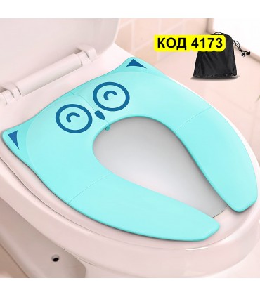 Детска сгъваема седалка за тоалетна чиния - Бухалче