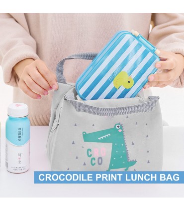 Детска термо чанта за храна - Крокодил