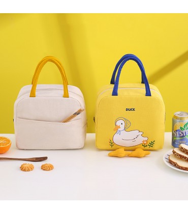 Чантичка за детска кухня "пате" с крачета - жълт цвят