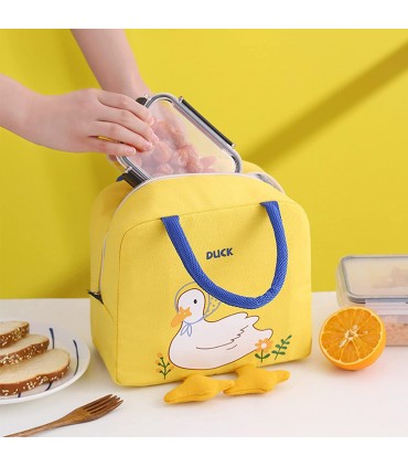 Чантичка за детска кухня "пате" с крачета - жълт цвят
