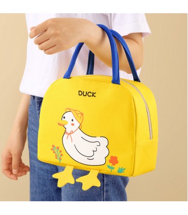 Чантичка за детска кухня "пате" с крачета - жълт цвят