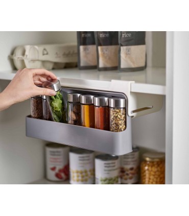 Органайзер поставка с 6 броя бурканчета за подправки за под шкаф