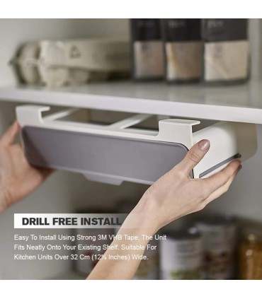 Органайзер поставка с 6 броя бурканчета за подправки за под шкаф