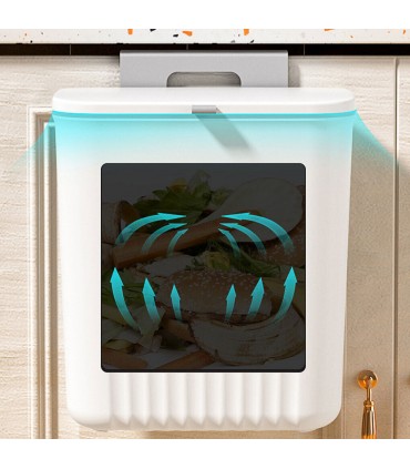 Кошче за отпадъци за кухненски шкаф с капак