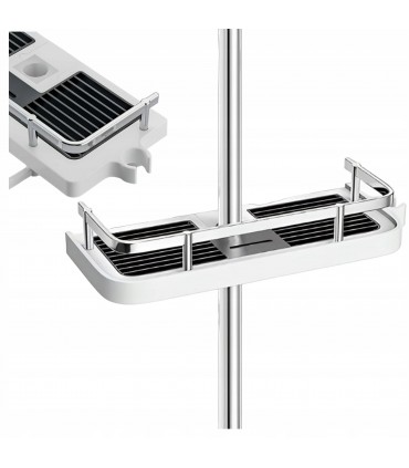 Универсален рафт-етажерка за душ с кукички