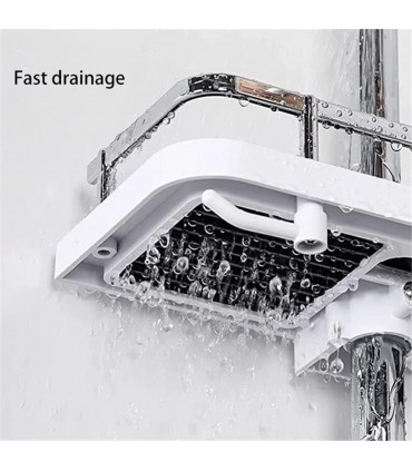 Универсален рафт-етажерка за душ с кукички