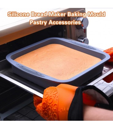 Голяма квадратна силиконова форма за торта