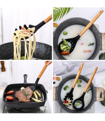 К-т 12бр силиконови прибори за готвене с поставка