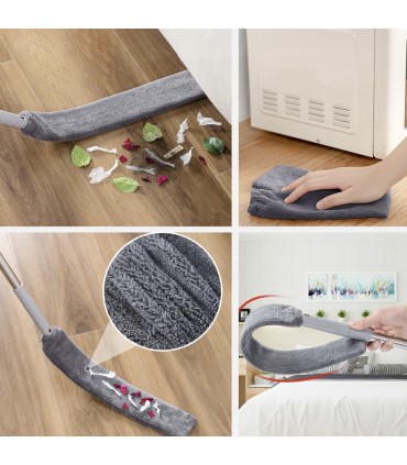 К-т 3 бр микрофибърни огъващи се четки за прах с телескопична дръжка 280см