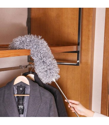 К-т 3 бр микрофибърни огъващи се четки за прах с телескопична дръжка 280см