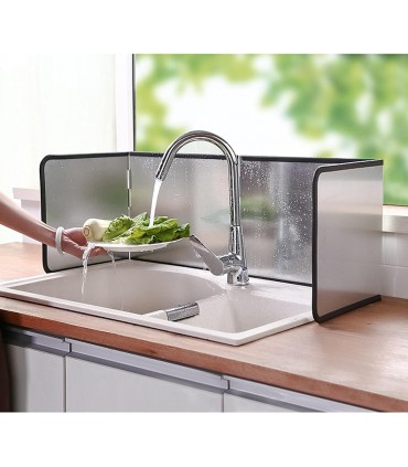 Голяма метална предпазна преграда при готвене тип параван