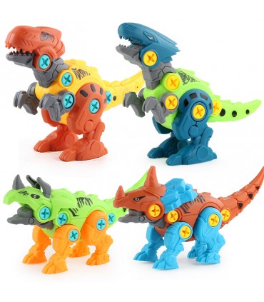 Детски комплект за сглобяване на динозаври с електрически винтоверт
