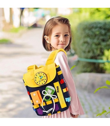 Сензорни играчки Монтесори раница за деца с катарами и ципове