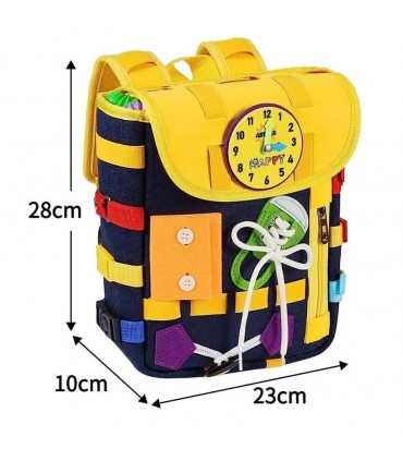 Сензорни играчки Монтесори раница за деца с катарами и ципове