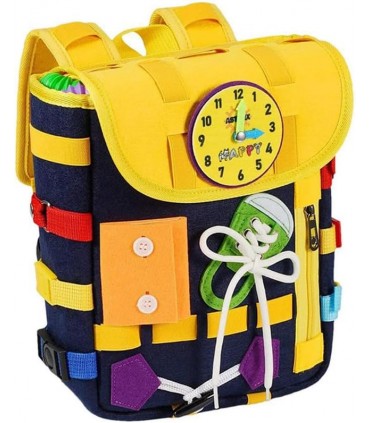 Сензорни играчки Монтесори раница за деца с катарами и ципове