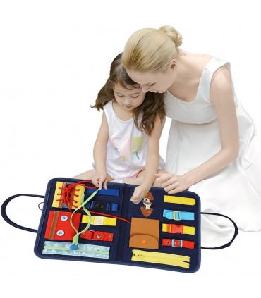 Мека Монтесори бизиборд книжка