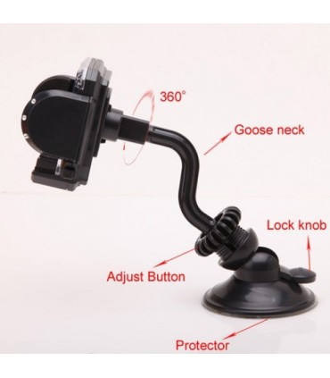 универсална стойка за кола за предно стъкло, табло и вентилация