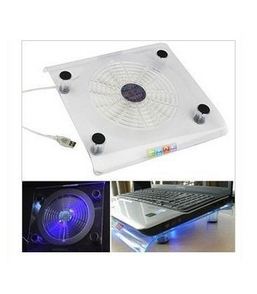 Охладителна подложка за лаптоп с голям вентилатор