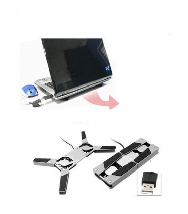 Сгъваема подложка USB охладител за лаптоп