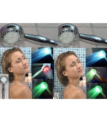 LED Душ слушалка светеща в 3 различни цвята - МОДЕЛ 1