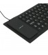 Клавиатура, силиконова, устойчива на заливане, прах и удари, USB Черна