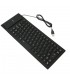 Клавиатура, силиконова, устойчива на заливане, прах и удари, USB Черна