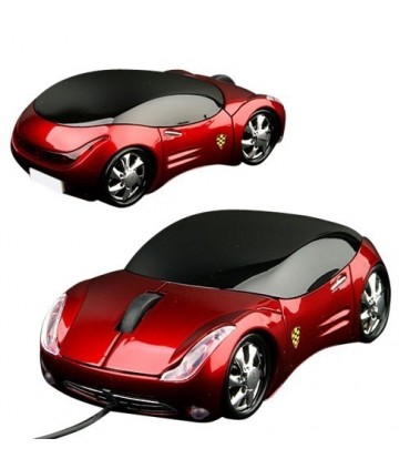 Компютърна мишка под формата на червено Ферари