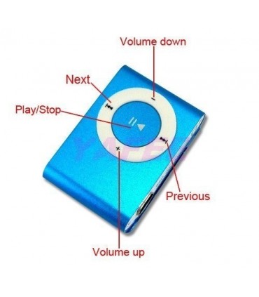 Мини Mp3 плейър в свежи цветове със слушалки