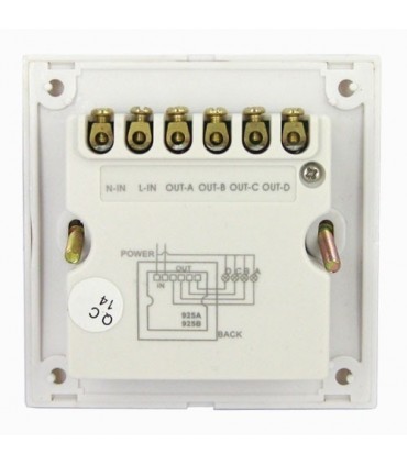 Ключ за осветление с дистанционно – четворен