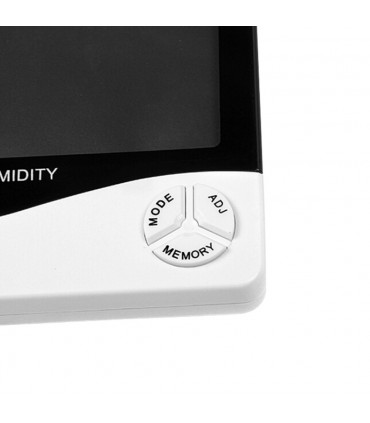 HTC-1 Стаен термометър вътрешна и външна температура, Влагомер, Часовник