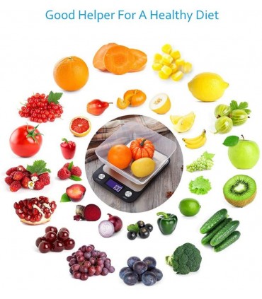 Кухненска везна с електронен дисплей до 5 кг